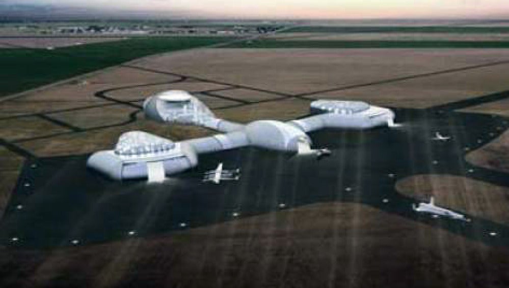 Prototipo del aeropuerto espacial diseñado en España