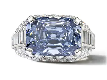 Diamante azul de cinco kilates Diamante azul de cinco kilates