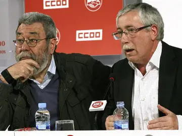 Cándido Méndez e Ignacio Fernández Toxo explican la movilización del 1 de mayo Cándido Méndez e Ignacio Fernández Toxo explican la movilización del 1 de mayo