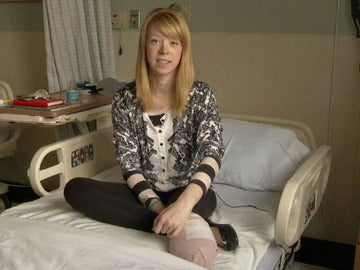 Una bailarina que perdió un pie en el atentado de Boston