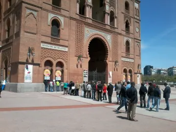 Colas en las taquillas de Las Ventas Colas en las taquillas de Las Ventas