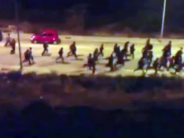 Huida de inmigrantes en Melilla Huida de inmigrantes en Melilla