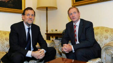 El presidente del Gobierno, Mariano Rajoy, junto al primer ministro de Irlanda, Enda Kenny