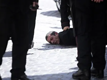 Un detenido por el tiroteo en el Parlamento de Roma Un detenido por el tiroteo en el Parlamento de Roma