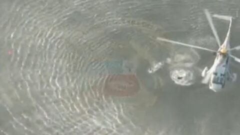 un globo cae al mar en Per&uacute; con siete pasajeros