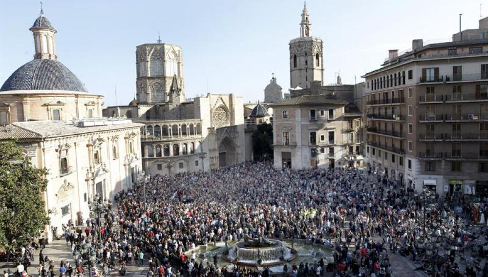 Manifestación por el accidente del metro de Valencia