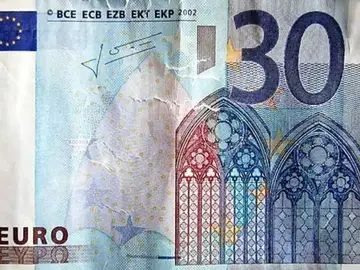 Billete falso de 30 euros Billete falso de 30 euros