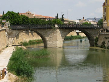 Rio Segura a su paso por Murcia
