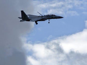 Un avión de combate israelí 