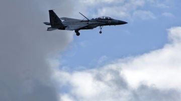 Un avión de combate israelí 