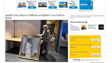 'The New York Times' critica en un artículo de portada la corrupción en España
