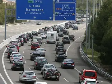 La AP-7 cerca de Barcelona La AP-7 cerca de Barcelona