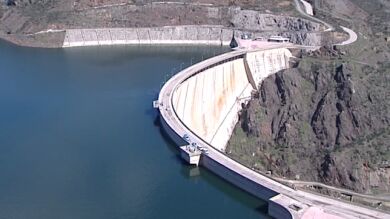 El embalse segoviano del Portón Alto se encuentra a punto de rebosar 