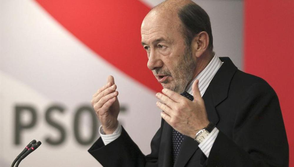 Alfredo Pérez Rubalcaba, líder del PSOE.