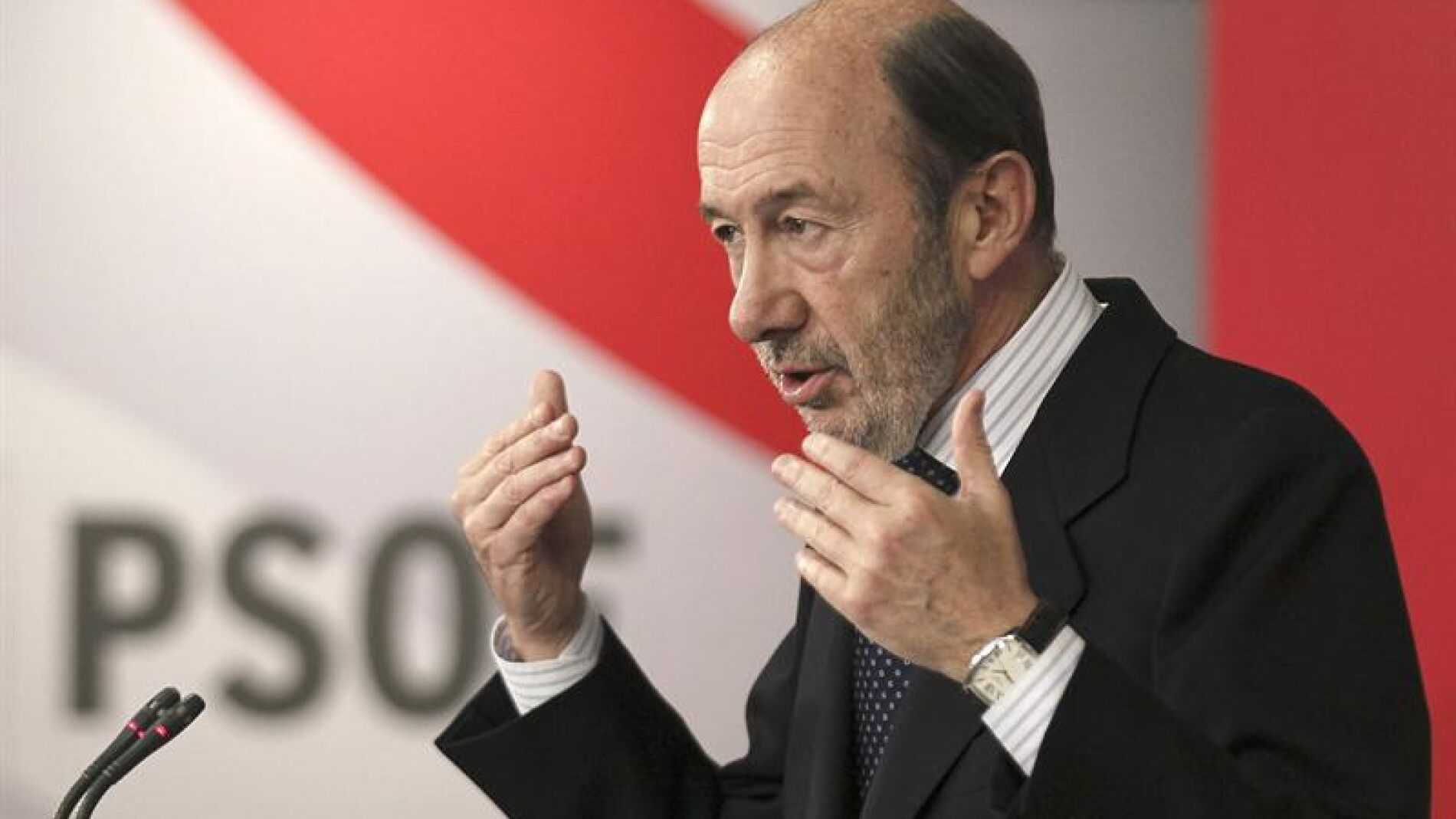 Alfredo P&eacute;rez Rubalcaba, l&iacute;der del PSOE.