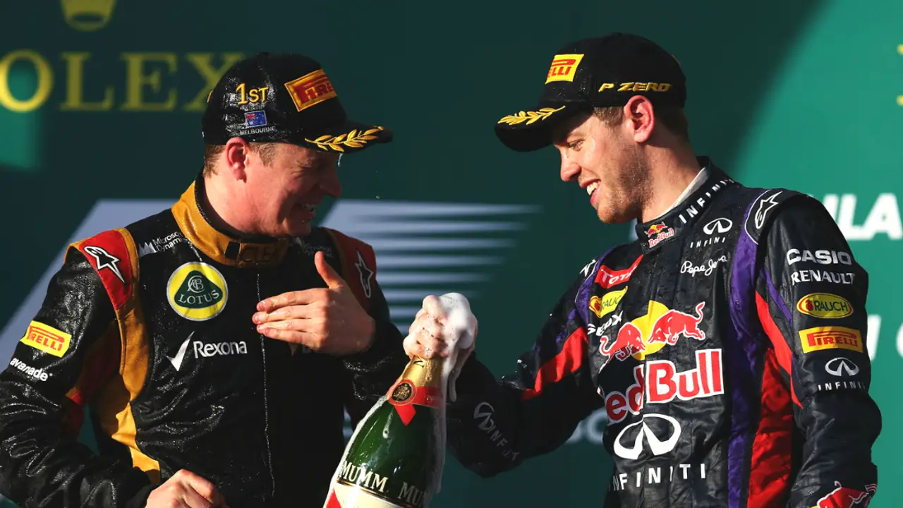 Kimi Raikkonen y Sebastian Vettel