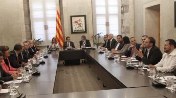 Reunión de los partidos catalanes sobre el derecho a decidir