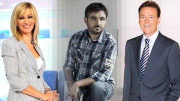 Susanna Griso, Jordi Évole y Matías Prats