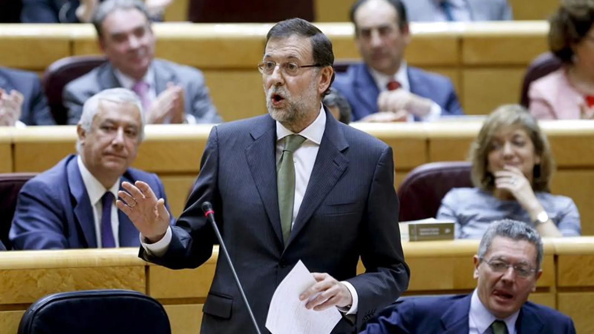 Mariano Rajoy, en el Senado Mariano Rajoy, en el Senado