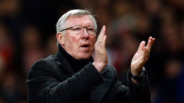 Alex Ferguson durante un partido