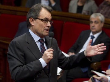 Artur Mas en el Parlament