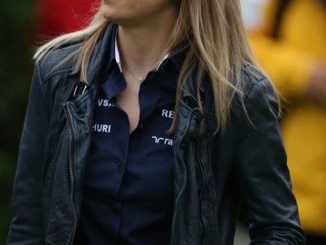 Susie Wolf, en el paddock de Barcelona