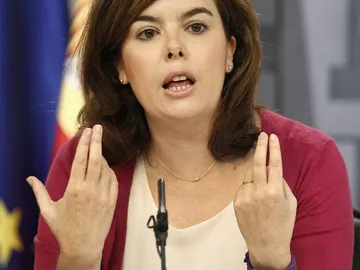 Santamaría en rueda de prensa tras el Consejo Santamaría en rueda de prensa tras el Consejo