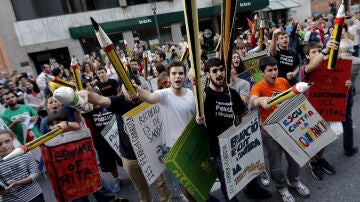 Manifestación contra los recortes en Educación en Valencia