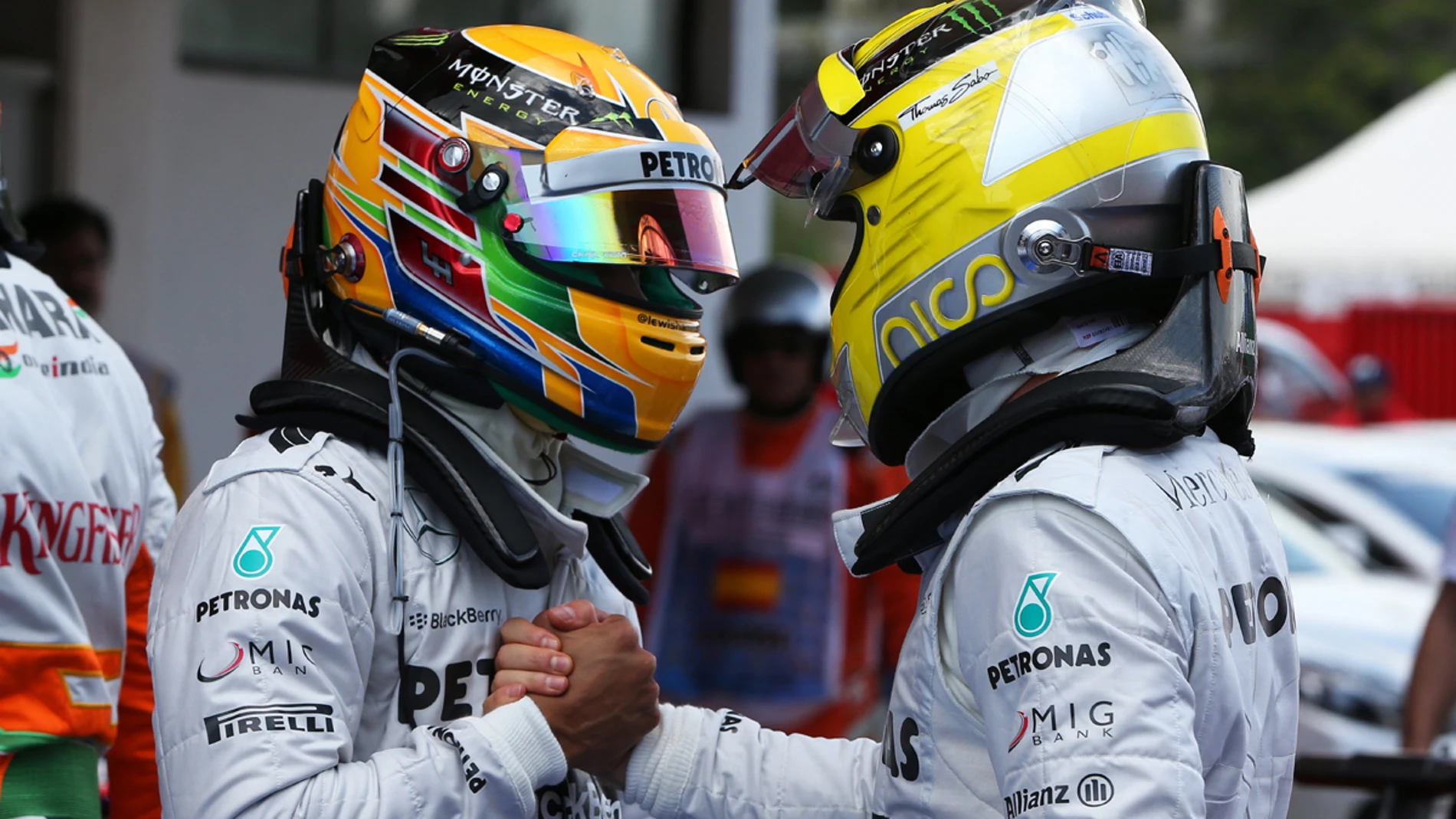 Hamilton y  Rosberg, frente a frente