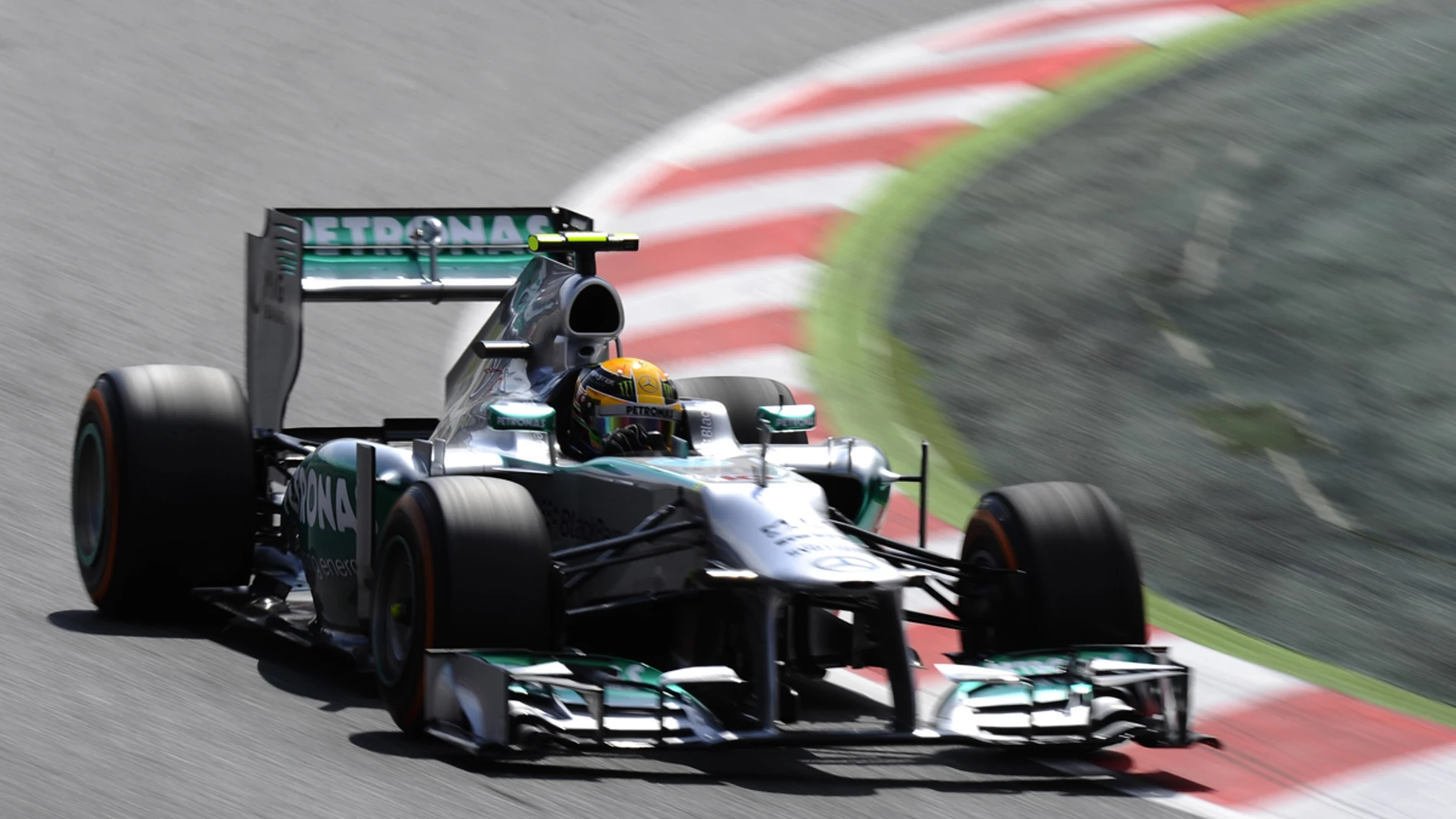 Hamilton en el Mercedes