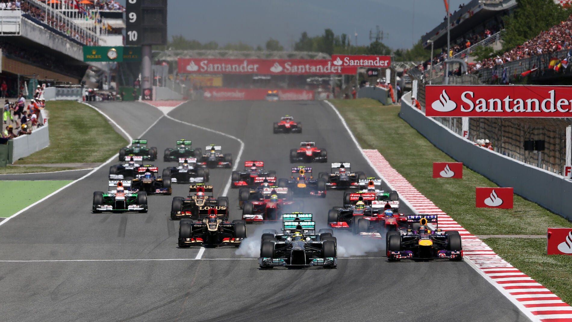 Salida del GP de Espa&ntilde;a