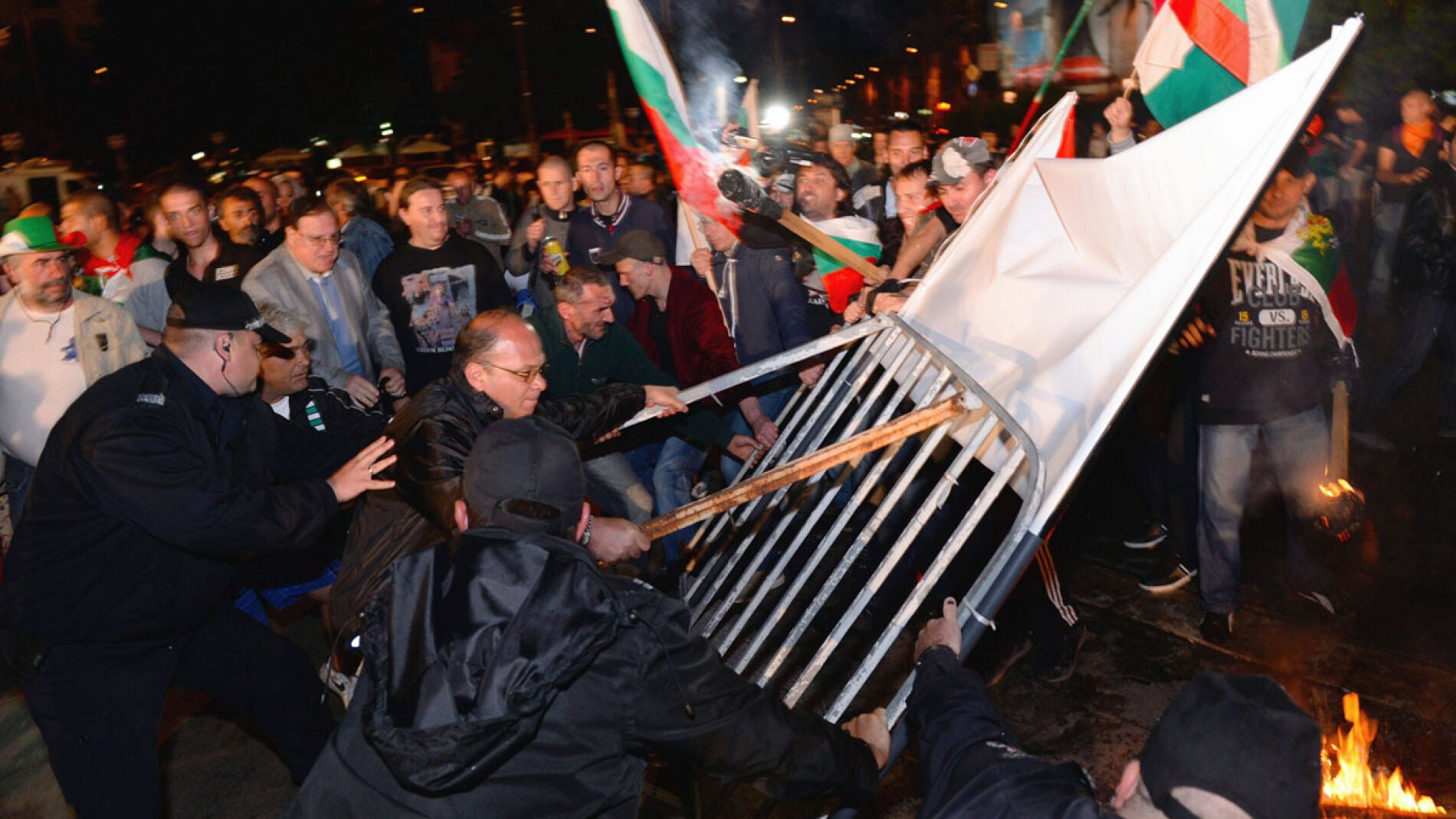 Protestas durante la jornada electoral