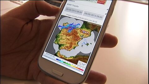 Una aplicaci&oacute;n para m&oacute;viles permite saber si llover&aacute; en los pr&oacute;ximos minutos