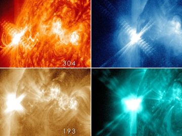 Tres llamaradas solares de alta intensidad en menos de 24 horas