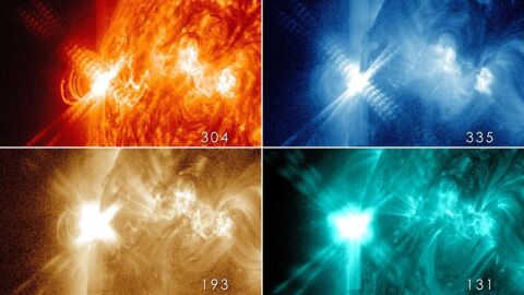 Tres llamaradas solares de alta intensidad en menos de 24 horas