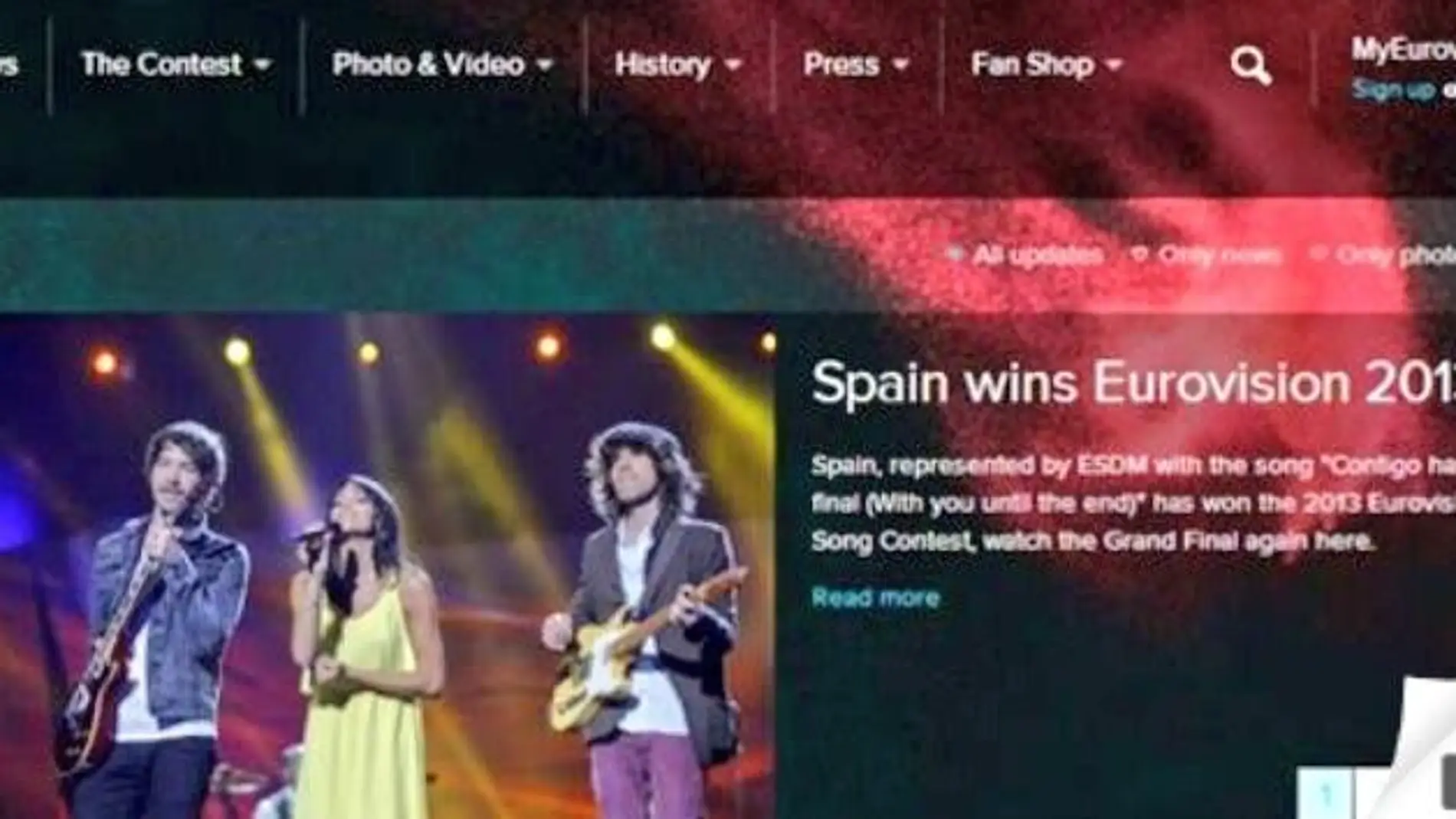 El fake de Eurovisión ploclama ganador a 'El Sueño de Morfeo'