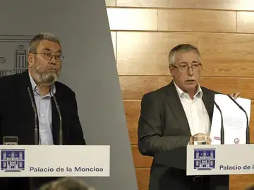 Los secretarios generales de UGT y CCOO, Cándido Méndez e Ignacio Fernández Toxo Los secretarios generales de UGT y CCOO, Cándido Méndez e Ignacio Fernández Toxo
