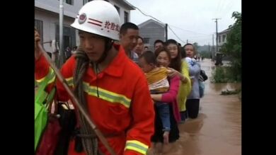 Una tormenta de agua amenaza el sur de China