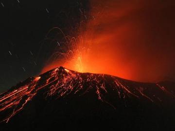 El volcán Popocatépetl