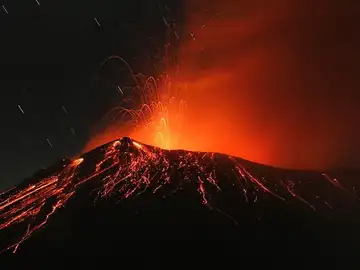 El volcán Popocatépetl El volcán Popocatépetl