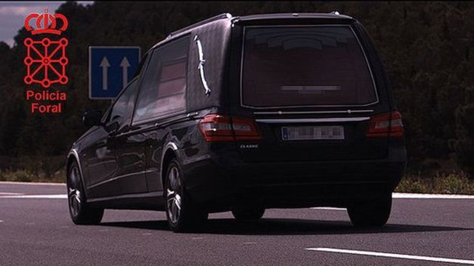  Un coche fúnebre, 'cazado' a 199 kilómetros por hora en Navarra