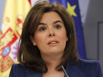 Sáenz de Santamaría, en la rueda de prensa del Consejo de Ministros