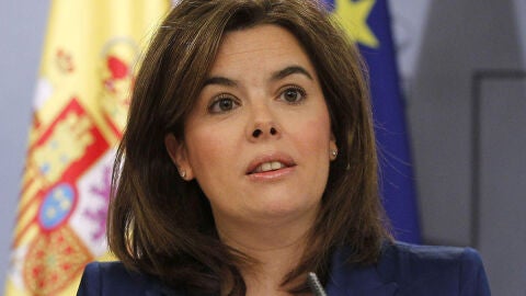 S&aacute;enz de Santamar&iacute;a, en la rueda de prensa del Consejo de Ministros