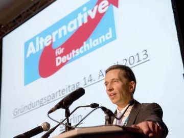El presidente de AfD, Bernd Lucke