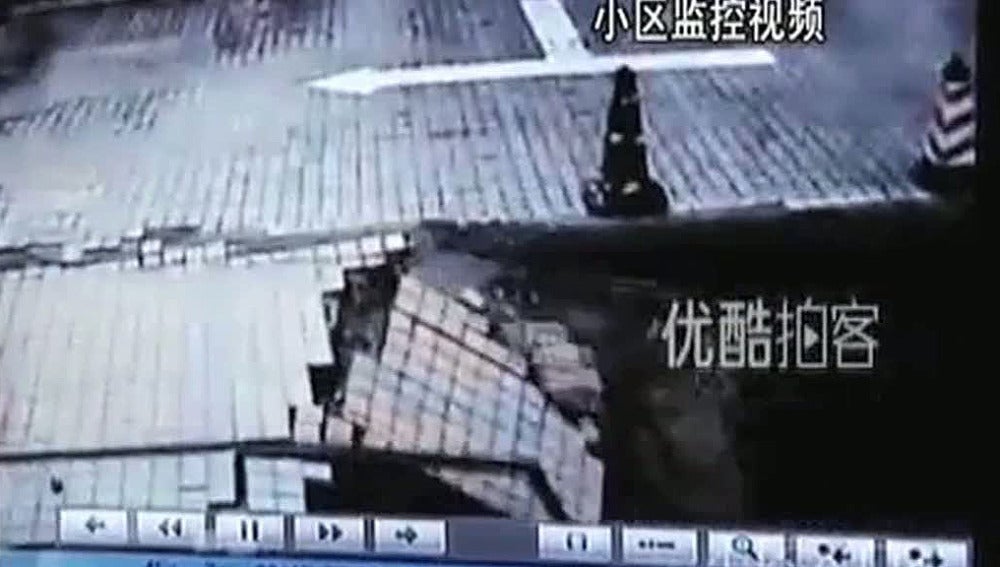 Hundimientos en China