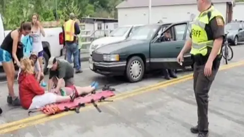 Una herida en el atropello múltiple en Virginia Una herida en el atropello múltiple en Virginia