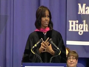 Michelle Obama en un instituto de Tennessee