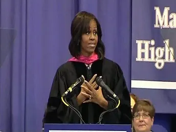 Michelle Obama en un instituto de Tennessee Michelle Obama en un instituto de Tennessee