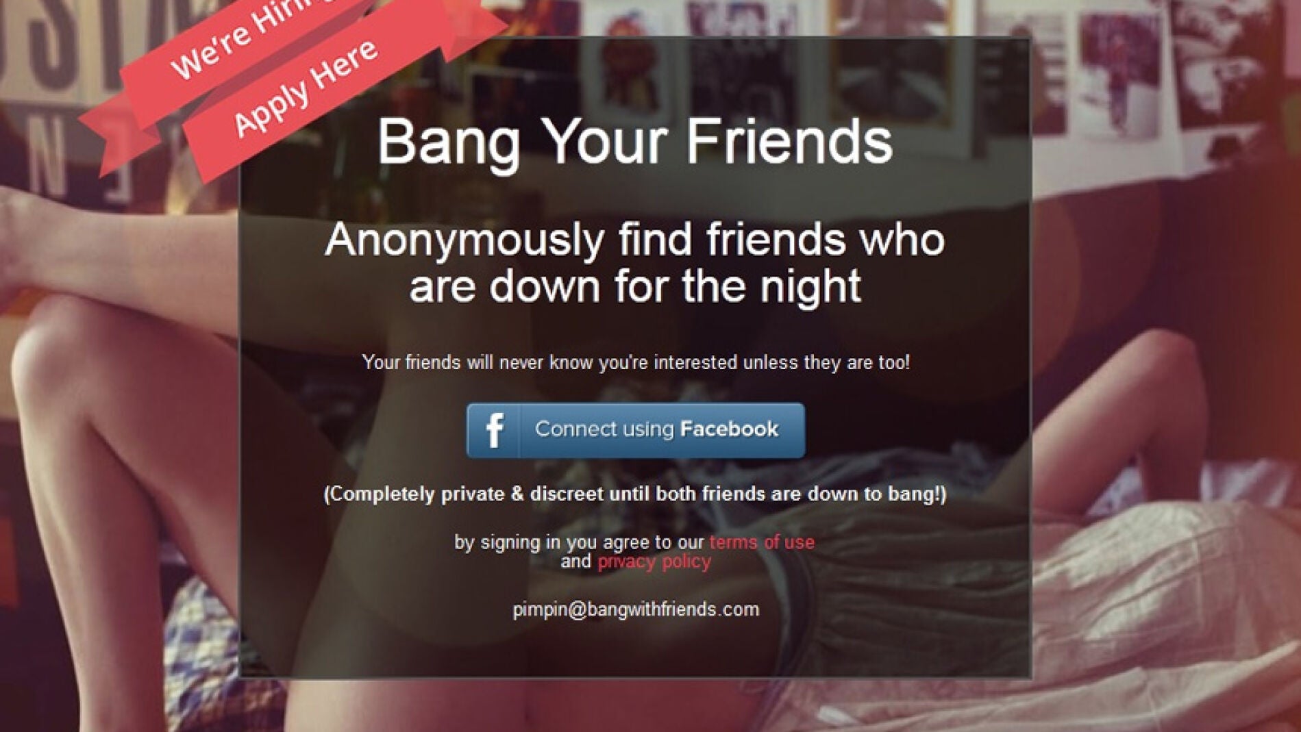Portada de la aplicaci&oacute;n 'Bang with friends'