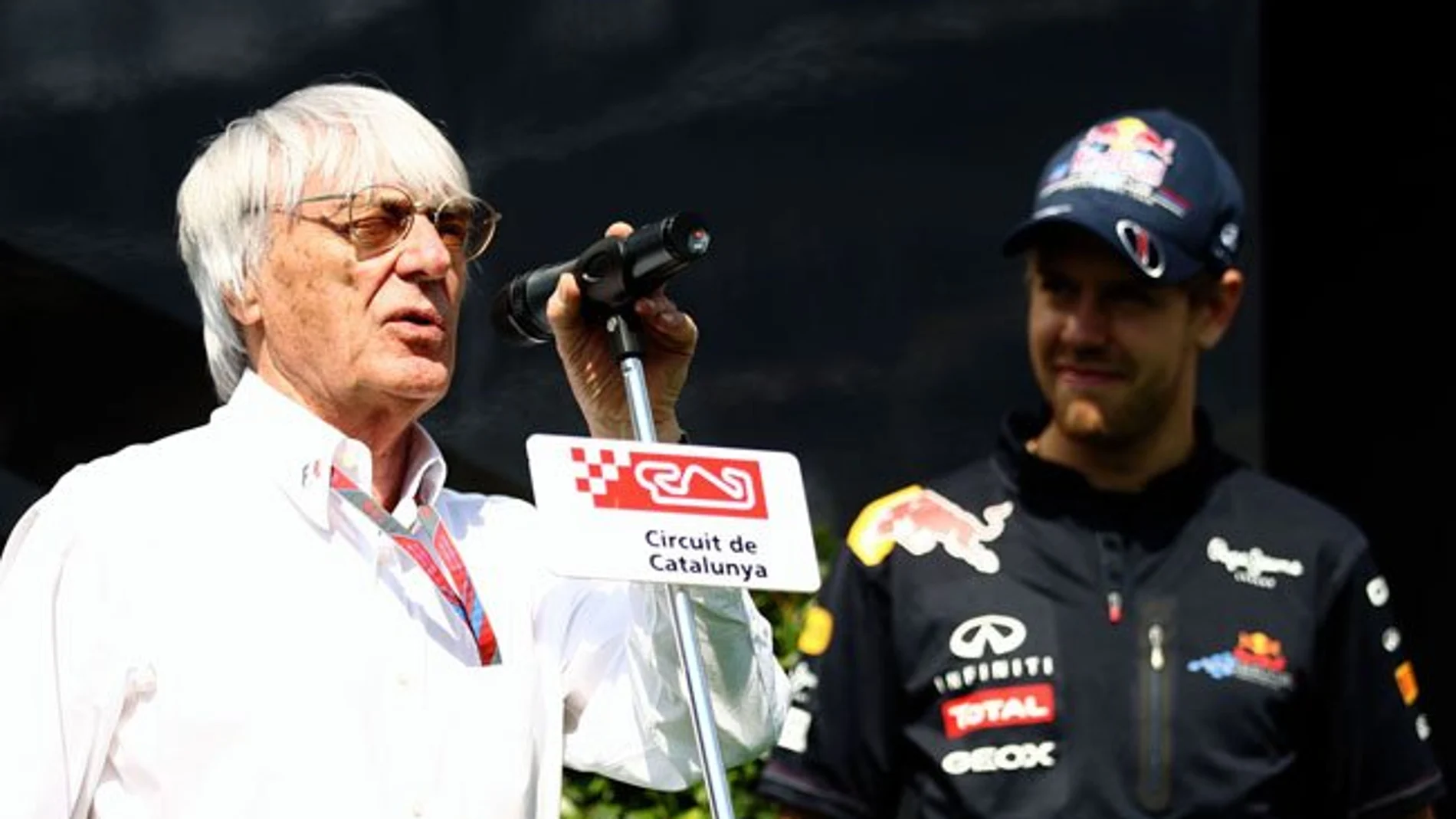 Ecclestone, junto a Sebastian Vettel